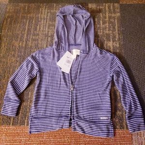 ROXY GIRLS ZIP HOODIE size 4 NWT